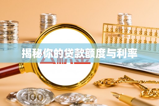济源揭秘你的贷款额度与利率